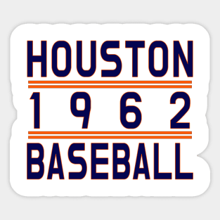 Houston 1962 Baseball Classic Sticker